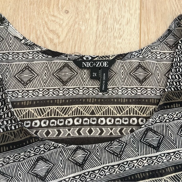 Nic + Zoe Mirrored Monkeys Blouse - Picture 6 of 6